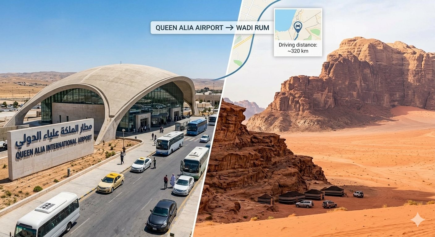 Queen Alia Airport - Wadi Rum