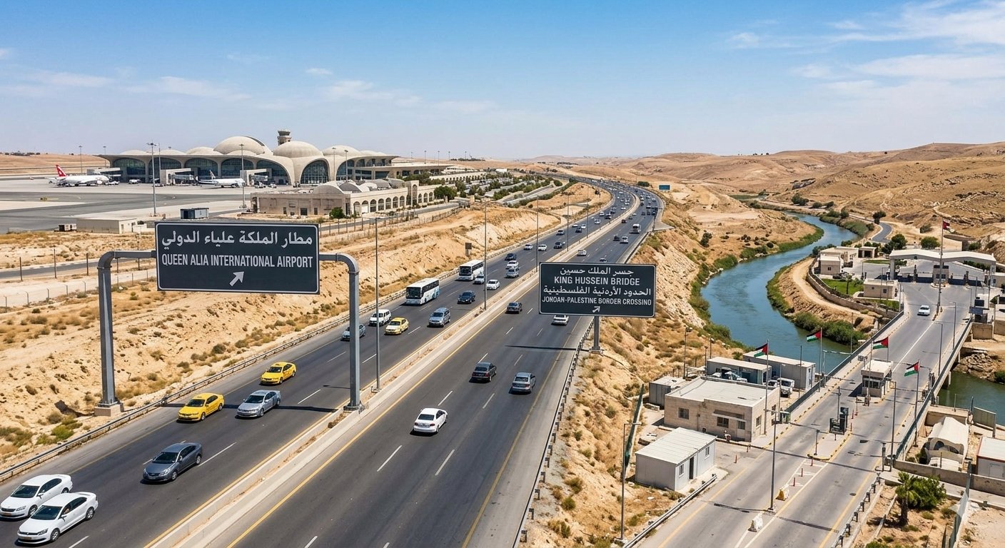 Queen Alia Airport - King Hussein Bridge
